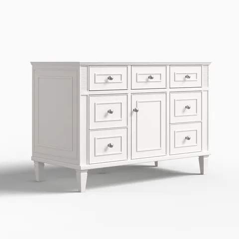 Elodie 48" Single Vanity Cabinet in Bright White