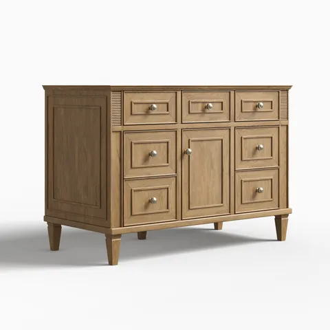 Elodie 48" Single Vanity Cabinet in Light Natural Oak