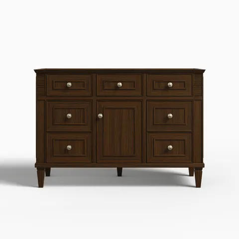 Elodie 48" Single Vanity Cabinet in Mid-Century Walnut