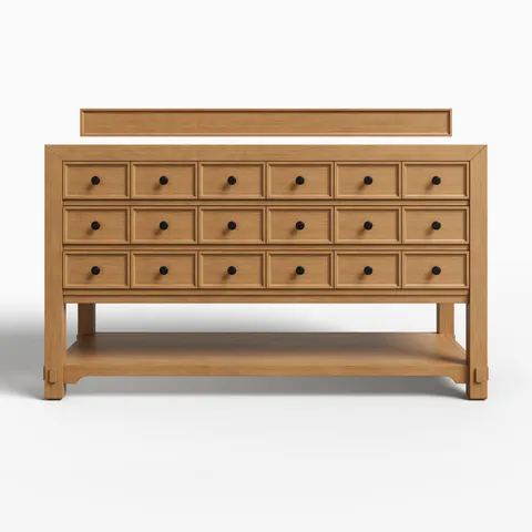 Rosalie 60" Single Vanity Cabinet in Amber Birch