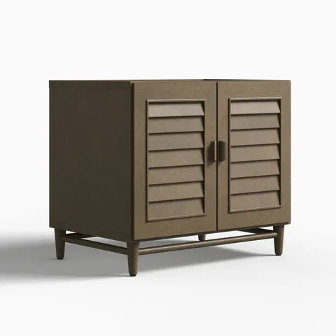 Trisha 36" Single Vanity Cabinet in Whitewashed Walnut