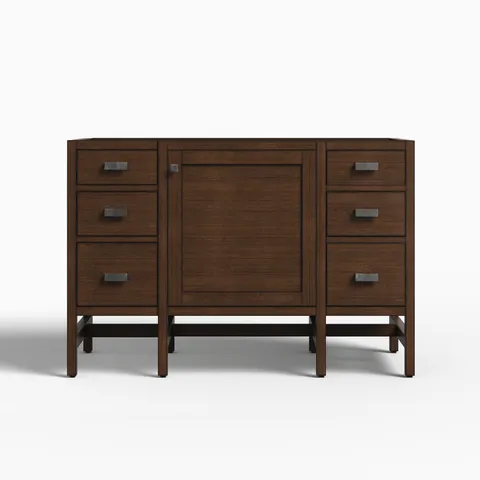 Mae 48" Single Vanity Cabinet in Mid-Century Acacia