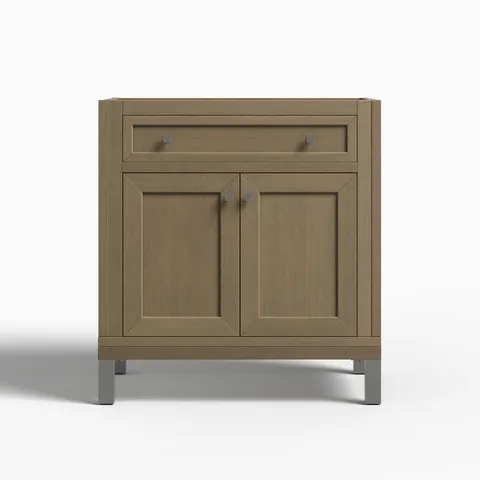 Janelle 30" Single Vanity Cabinet in Walnut Whisper
