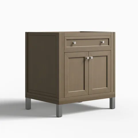 Janelle 30" Single Vanity Cabinet in Walnut Whisper