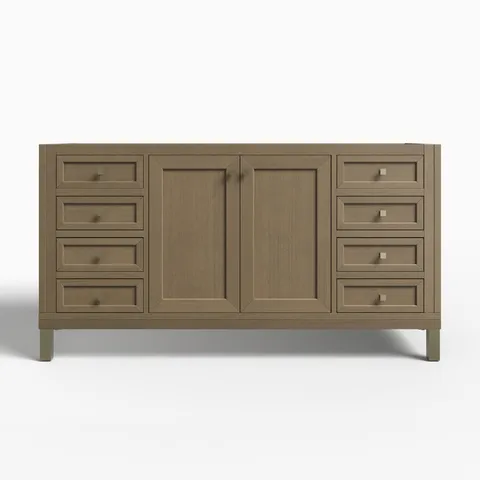 Janelle 60" Single Vanity Cabinet in Walnut Whisper