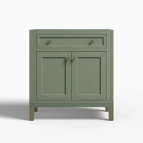 Janelle 30" Single Vanity Cabinet in Smokey Celadon