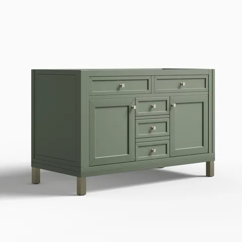 Janelle 48" Single Vanity Cabinet in Smokey Celadon