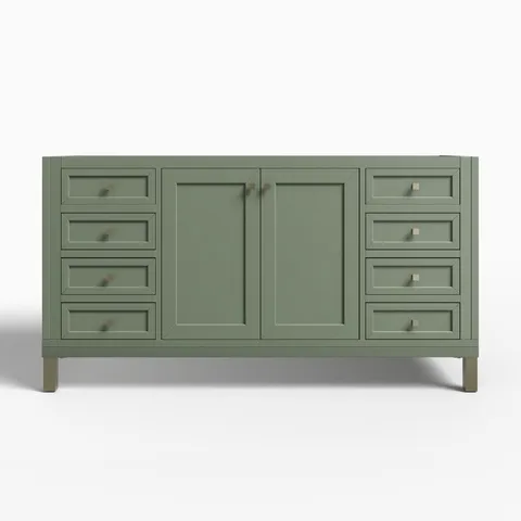 Janelle 60" Single Vanity Cabinet in Smokey Celadon