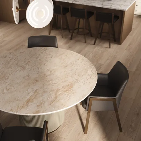 Anastasia 59" Dining Table in Taupe