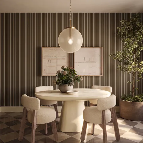 Selena 55" Outdoor Dining Table in Cream