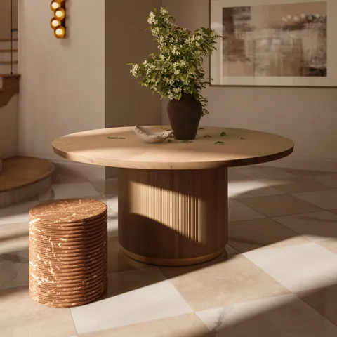 Carla 68" Dining Table in Rustic Oak