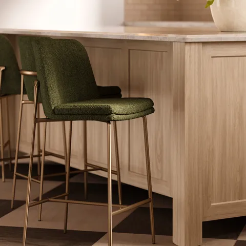 Shaw Counter Stool in Bergen Olive