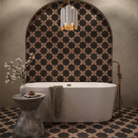 Vittorio Outdoor End Table in Grey