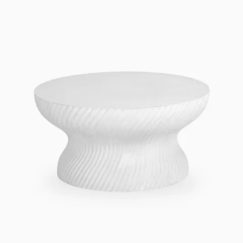 Elora Outdoor Coffee Table in White