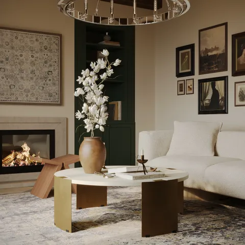 Remo Outdoor Coffee Table in Cream