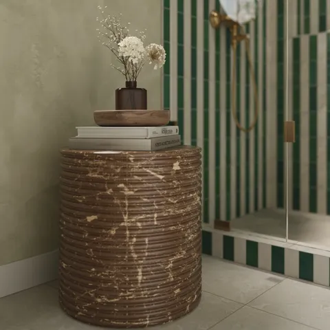 Sandro Outdoor Stool in Brown