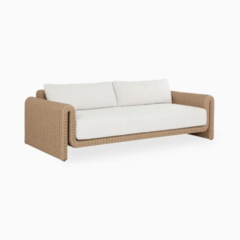 Maelle Outdoor Sofa in Natural/Cream