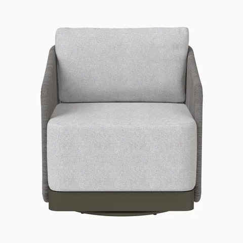 Laveo Outdoor Swivel Chair in Grey