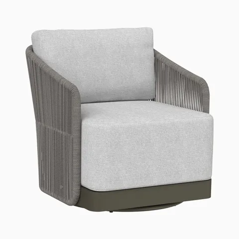 Laveo Outdoor Swivel Chair in Grey