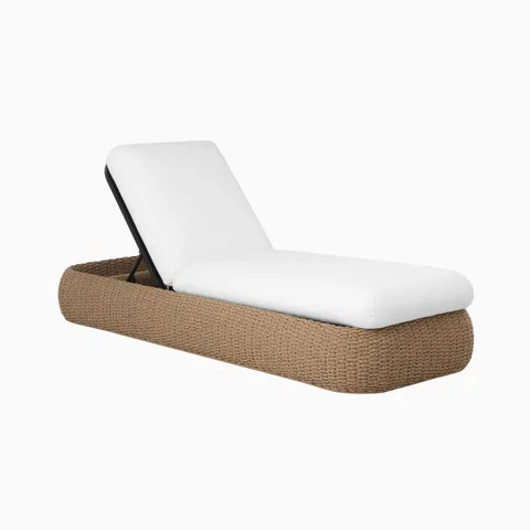 Solena Outdoor Lounger in White