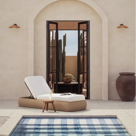 Solena Outdoor Lounger in White