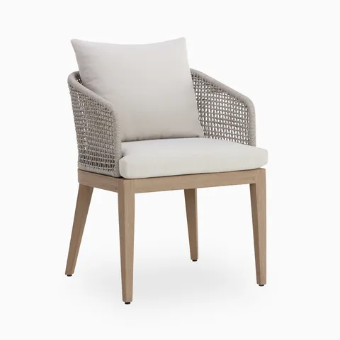 Mateo Outdoor Dining Chair in Cream