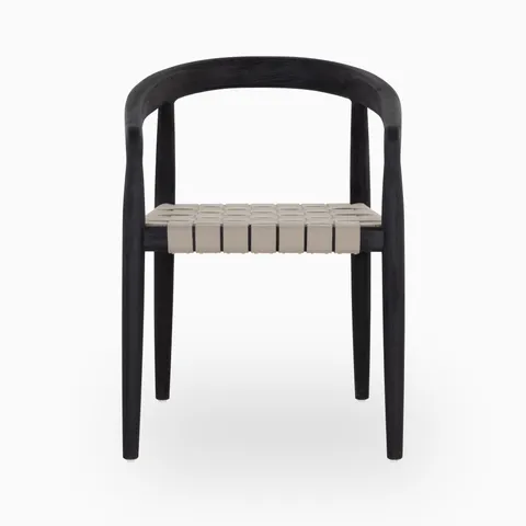 Marek Outdoor Dining Chair in Grey