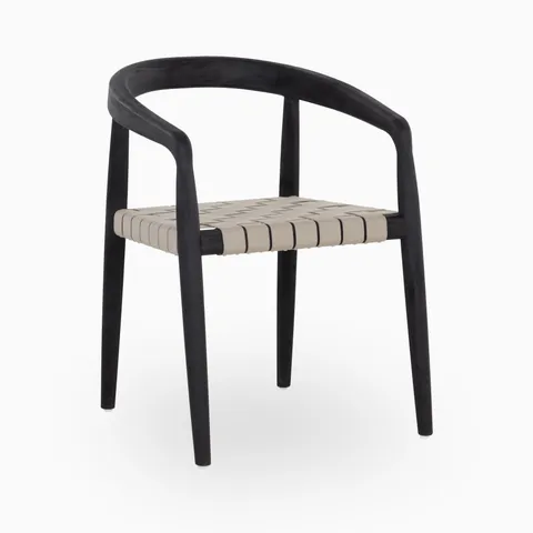 Marek Outdoor Dining Chair in Grey
