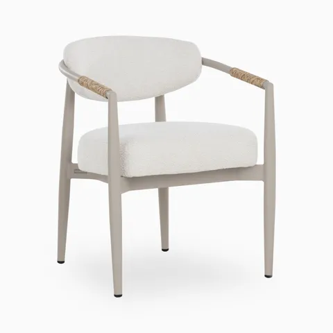 Selvo Outdoor Dining Chair in Cream