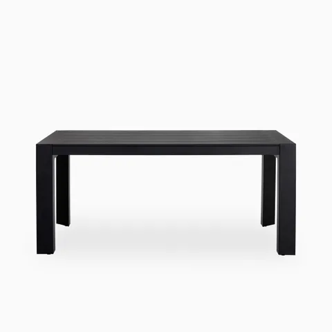 Stravian Outdoor Dining Table in Black, 70"