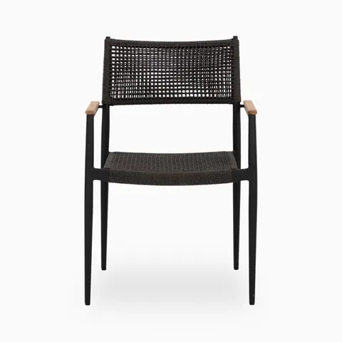 Tavian Outdoor Dining Chair in Grey