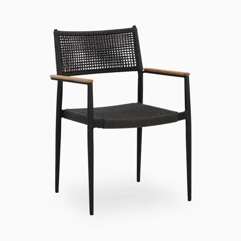 Tavian Outdoor Dining Chair in Grey