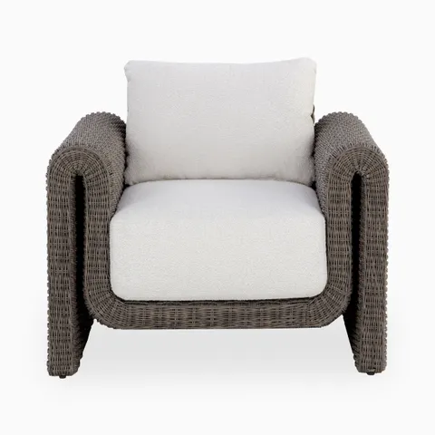 Maelle Outdoor Lounge Chair in Grey