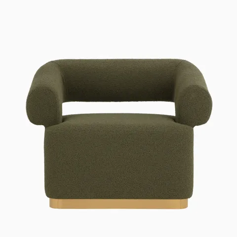 Coralie Lounge Chair in Green