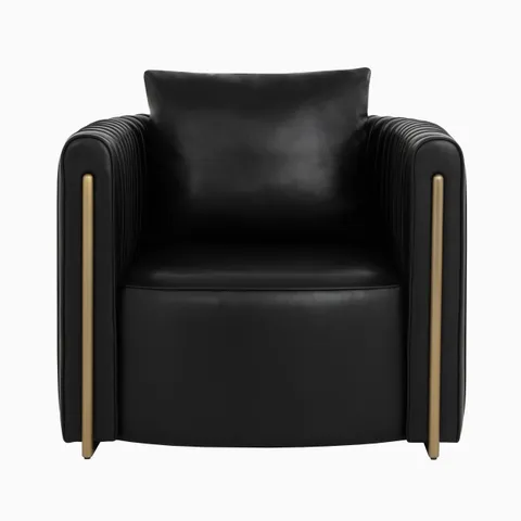 Velora Lounge Chair in Black