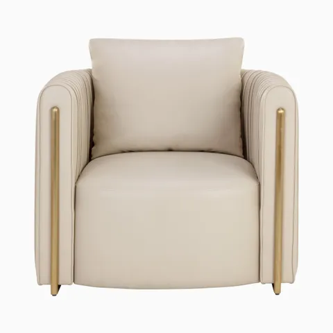 Velora Lounge Chair in Cream