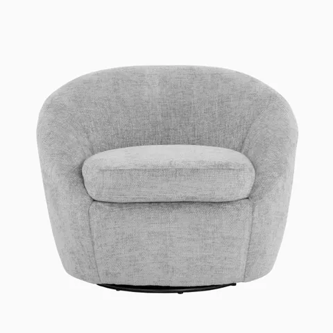 Nerida Swivel Lounge Chair in Grey