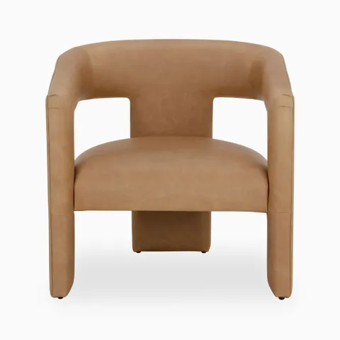 Halvern Lounge Chair in Brown