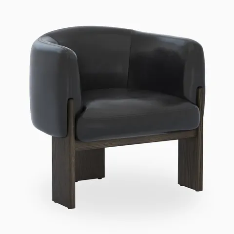 Malvian Lounge Chair in Black