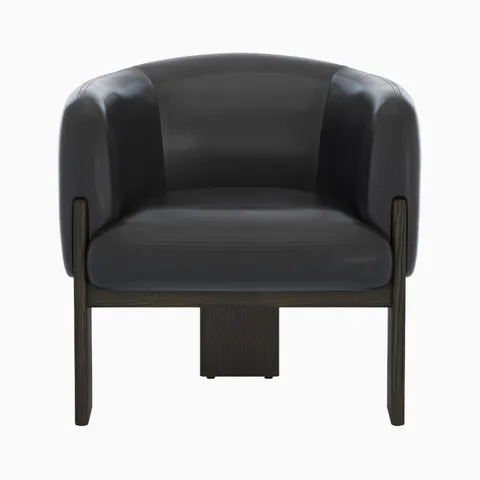 Malvian Lounge Chair in Black