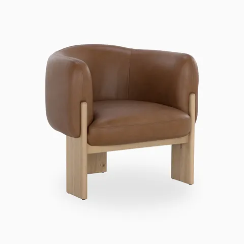 Malvian Lounge Chair in Brown