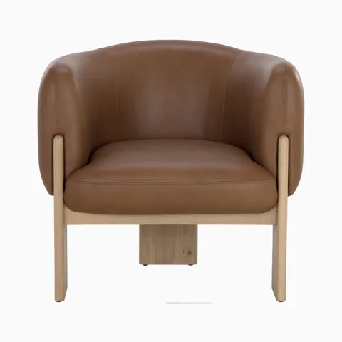 Malvian Lounge Chair in Brown