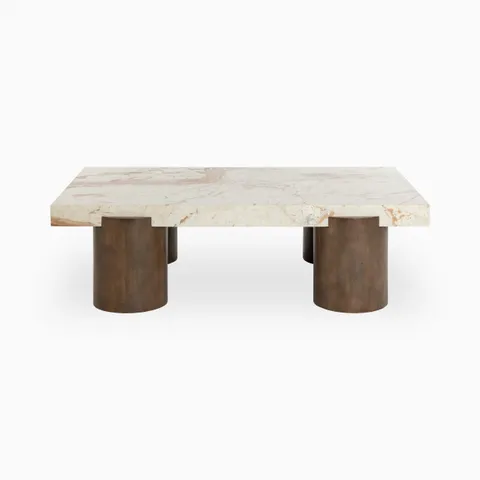Travere Coffee Table in Cream