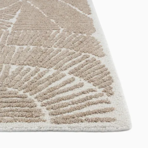 Nadalia 9' x 12' Wool Blend Rug in Ivory/Beige