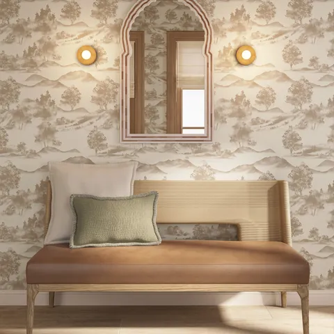 Corvello Banquette in Brown