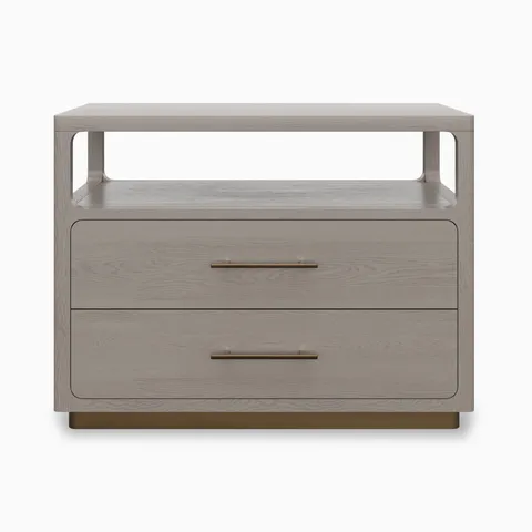 Velren Nightstand in Grey