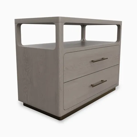 Velren Nightstand in Grey