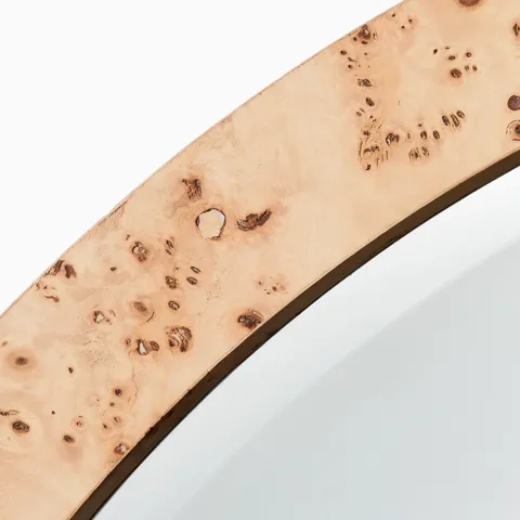 Arelisse Round Mirror in Natural