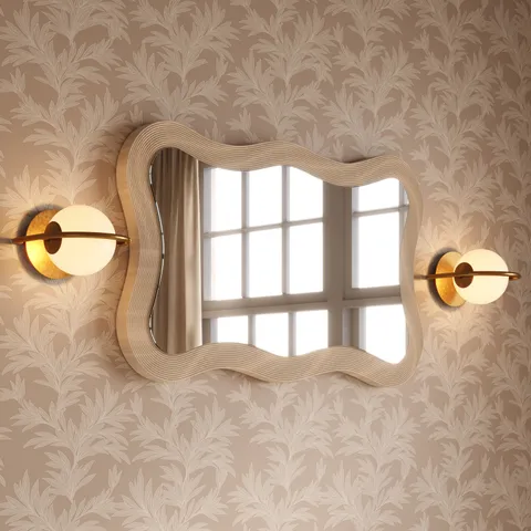 Evella Mirror in Cream