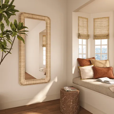 Fioren Floor Mirror in Natural